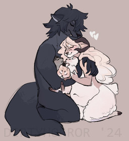 5_fingers ambiguous_gender anthro belly big_belly big_breasts black_nose blue_body blue_fur blue_hair breasts eyes_closed family fangs female fingers fur grey_body grey_fur group hair hooves horn hug humanoid_hands husband_and_wife kneeling male male/female married_couple navel neonate nude post_birth postpartum_stomach smile teeth white_body white_fur white_hair young dirtyhorror bovid canid canine canis caprine dire_wolf domestic_dog hybrid mammal prehistoric_species sheep shiba_inu spitz wolf 2024 watermark father_(lore) father_and_child_(lore) mother_(lore) mother_and_child_(lore) mother_and_father_(lore) parent_(lore) parent_and_child_(lore) sibling_(lore) triplets_(lore)