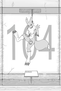 3_toes angry anthro athletic athletic_female bound breasts claws clenched_teeth dipstick_ears dipstick_tail dying ear_markings execution feet female fluffy fluffy_tail forced genitals grimace hanged helpless kick killing markings multicolored_ears muscular muscular_female natural_breasts navel nipples noose nude on_display paws snuff soles solo struggling suffering tail tail_markings teeth toes vulva dipingxiangtr.d bandai_namco digimon digimon_(species) renamon hi_res