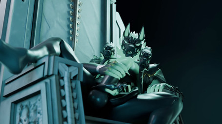 anthro black_body black_fur fur genitals glowing glowing_body glowing_genitalia green_body green_fur green_hair hair living_tail looking_at_viewer male masturbation multi_head muscular muscular_male penis sex solo tail tail_around_penis tail_fetish tail_head tail_play tail_sex tailjob unusual_anatomy unusual_tail freedov3_(edward) dollymolly323_(modeler) epic_games fortnite mythology cerberus_(fortnite) canid canid_demon canine demon hellhound mammal mythological_canine mythological_creature 16:9 3d_(artwork) animated digital_media_(artwork) hi_res loop no_sound short_playtime webm widescreen