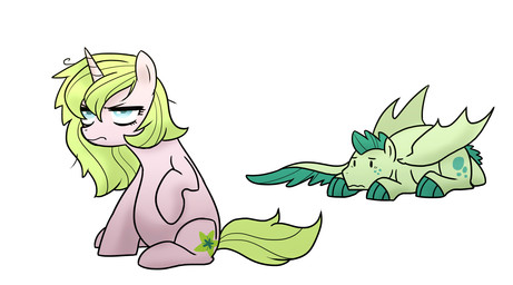 belly big_belly blind cutie_mark disability duo female feral fur hair horn male pink_body pink_fur pregnant simple_background tail white_background kianamai asian_mythology chinese_mythology east_asian_mythology hasbro my_little_pony mythology anthea fan_character turquoise_blitz dragon equid equine hybrid kirin mammal mythological_creature mythological_equine mythological_scalie reptile scalie unicorn hi_res