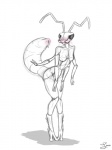 2_fingers 2_toes 4_arms >:c after_sex antennae_(anatomy) anthro arthropod_abdomen arthropod_abdomen_genitalia arthropod_abdomen_pussy biped blush bodily_fluids breasts claws compound_eyes crossed_legs cum cum_drip cum_in_pussy cum_inside digitigrade dripping exoskeleton featureless_breasts feet female fingers flustered genital_fluids genitals half-closed_eyes leaking leaning leaning_forward looking_away mandibles multi_arm multi_limb narrowed_eyes non-mammal_breasts nude pussy simple_background small_breasts solo standing toes white_background sentientsocks ambiguous_species ant arthropod hymenopteran insect mantis 2012 3:4 digital_media_(artwork) watermark