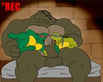 adolescent anthro balls bodily_fluids erection fingering genital_fluids genitals group group_sex humanoid_genitalia humanoid_penis male male/male non-mammal_balls penis precum sex size_difference threesome young gs teenage_mutant_ninja_turtles donatello_(tmnt) leatherhead raphael_(tmnt) crocodilian reptile scalie turtle 2010 brother_(lore) brothers_(lore) sibling_(lore)