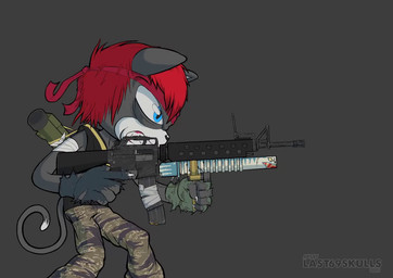 assault_rifle bandage bridge celshade clothing grenade_launcher gun highway homage kerchief m16 m203 m72_law male mercenary military milsim paintjob process_video ranged_weapon rifle shooter solo stripes uniform weapon last69skulls half-life sega sonic_the_hedgehog_(series) valve valve_corporation fan_character oswald_panthera_(last69skulls) combine domestic_cat felid feline felis mammal pantherine animated digital_media_(artwork) high_framerate long_playtime sound timelapse video
