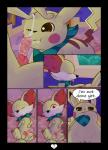 absurd_res air6ornepig animal_genitalia animal_penis balls bodily_fluids bow_(feature) bow_tie canine_genitalia canine_penis cleft_tail clitoris clothing comic cum cum_in_mouth cum_inside cum_on_face duo erection fan_character female fennekin feral generation_1_pokemon generation_6_pokemon genital_fluids genitals hi_res knot male male/female nintendo one_eye_closed oral penis pikachu pokemon pokemon_(species) pokemon_mystery_dungeon pussy scarf sex sheath spike_chunsoft tail tongue tongue_out