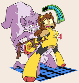 abdominal_bulge anthro balls bdsm big_balls big_penis bodily_fluids bondage bound clothed clothed/nude clothing cuff_(restraint) damage_numbers distressed duo erection female forced forced_vaginal gameplay_mechanics genital_fluids genitals gui health_bar male male/female nude partially_clothed penis rape restraints sex torn_clothing vaginal vaginal_fluids vulva bav gameoverse glitch_productions gio_(da_goop) kit_bodega animal_humanoid cat_humanoid domestic_cat felid felid_humanoid feline feline_humanoid felis humanoid mammal mammal_humanoid mephitid skunk 2026 hi_res