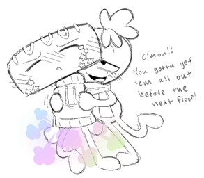 clothed clothing dialogue duo fart fart_fetish food for_a_head male open_mouth open_smile rainbow_fart_cloud smile talking_to_another text clockstops3am conditional_dnp blushcrunch_studio dandy's_world roblox cosmo_(dandy's_world) sprout_(dandy's_world) food_creature humanoid object_head object_humanoid english_text hi_res