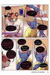 2:3 angry bastriw blue_eyes chair clothing comic dialogue domestic_cat english_text eye_scar facial_scar felid feline felis furniture hairless hairless_cat hi_res male mammal martin_(bastriw) pantherine pato_(bastriw) purple_eyes scar sphynx_(cat) table text tiger url