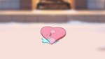 16:9 2022 ambiguous_gender blurred_background bodily_fluids cheek_spots crying drunk_oak eyes_closed feral generation_3_pokemon hi_res luvdisc lying nintendo on_side pink_body pink_cheeks pokemon pokemon_(species) smile solo tears widescreen