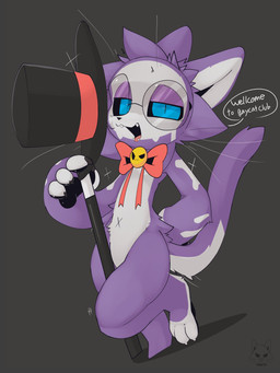 anthro biped eyewear fur glasses kemono magic_wand magician magician_hat male nude_anthro nude_male purple_body purple_fur slim_anthro slim_male solo speech_bubble talking_to_viewer text wearing_glasses white_body white_fur presto_(artist) presto_(character) domestic_cat felid feline felis mammal 2023 3:4 absurd_res english_text hi_res