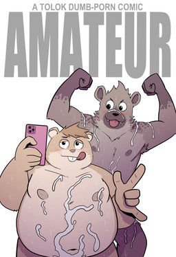 anthro armpit_hair blush bodily_fluids body_hair brown_body brown_fur brown_hair cellphone cum cum_covered cum_on_arm cum_on_belly cum_on_body cum_on_face duo electronics flexing flexing_bicep flexing_both_biceps fur genital_fluids gesture hair hand_gesture holding_cellphone holding_object holding_phone ily_sign male male/male messy nipples nude overweight overweight_anthro overweight_male phone simple_background smartphone taking_picture taking_selfie tan_body text tongue tongue_out whiskers white_background t0l0k carlos_(t0l0k) samuel_(t0l0k) cricetid hamster hyena mammal rodent artist_name cover cover_art cover_page hi_res