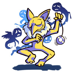 3_toes 4_fingers ambiguous_gender ambiguous_humanoid anthro bent_legs blue_body bodily_fluids crying empty_eyes eyes_closed feathered_wings feathers featureless_arms featureless_crotch feet fingers fist floating frown fur group holding_object holding_pendulum legless male motion_lines multicolored_body multicolored_fur neck_tuft noseless nude_anthro nude_male open_frown open_mouth pendulum pointy_nose simple_background tears thin_eyebrows toes toothy_smile tuft two_tone_body two_tone_fur white_background wings yellow_body yellow_fur altermentality nintendo pokemon generation_1_pokemon ghost humanoid hypno_(pokemon) pokemon_(species) spirit winged_humanoid 1:1 2023 colored digital_drawing_(artwork) digital_media_(artwork) english_description shaded