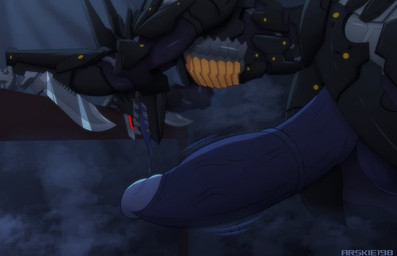 big_penis blade bodily_fluids detailed_background genitals huge_penis humanoid_genitalia humanoid_penis hyper hyper_genitalia hyper_penis machine male penis saliva saliva_on_penis solo throbbing throbbing_penis tongue tongue_out vein veiny_penis arskie198 konami metal_gear metal_gear_rising:_revengeance platinumgames blade_wolf robot robot_feral