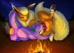 anthro anus balls big_balls branding campfire duo feral fire food forced forced_oral genitals green_eyes knot male male/male oral puffy_anus sex star steam oceanic_scribbles nintendo pokemon lips_(soursylveon) vovo eeveelution flareon generation_1_pokemon generation_6_pokemon goodra pokemon_(species) hi_res