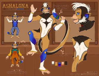 anthro barbell_piercing black_body black_fur blue_body blue_eyes blue_fur brown_body brown_fur cheek_tuft clothed clothing ear_piercing ear_ring facial_tuft featureless_crotch front_view fur hair looking_aside looking_at_viewer looking_up male male_anthro mouth_closed multicolored_body multicolored_fur narrowed_eyes nipple_barbell nipple_piercing nipples nude piercing rear_view ring_piercing short_hair side_view solo standing tuft white_body white_fur white_hair 0ct0m0n0 hybrid mammal rodent sciurid tree_squirrel absurd_res hi_res model_sheet