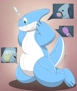 anthro bdsm bodily_fluids bound clothed clothing diaper diaper_under_clothing egg_vibrator encasement gag genital_fluids inflatable male pacifier pacifier_gag pool_toy restrained sex_toy solo unclean_diaper urine used_diaper using_diaper vibrator wearing_diaper wet_diaper wetting wetting_diaper steelshark steel_(steelshark) aquatic fish shark absurd_res hi_res