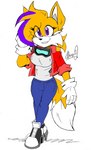 anthro crossgender gynomorph highlights_(coloring) intersex zhengfox sega sonic_the_hedgehog_(series) fan_character miles_prower canid canine fox mammal hi_res