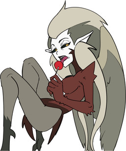 black_sclera candy dessert feathered_wings feathers feet female food holding_candy holding_food holding_lollipop holding_object humanoid_pointy_ears licking_lollipop lollipop mature_female mature_humanoid pointy_ears simple_background solo talons toes tongue tongue_out white_background wings yellow_eyes 4chan_anon unknown_artist disney european_mythology greek_mythology mythology the_owl_house eda_clawthorne animal_humanoid avian avian_humanoid harpy harpy_humanoid humanoid mammal mythological_avian mythological_creature owl_beast_(the_owl_house) witch_(the_owl_house) 2026 absurd_res hi_res