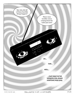 border dialogue electronics machine pushbutton radio radio_antenna simple_background speech_bubble spiral text white_background white_border wide_eyed sharkinthepark animate_inanimate living_machine 2025 4:5 absurd_res comic english_text greyscale hi_res monochrome