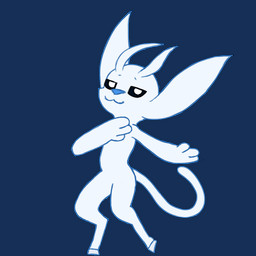 3_fingers ambiguous_gender antennae_(anatomy) anthro black_sclera blue_nose dancing fingers floppy_ears hooves looking_at_viewer pupils simple_background smug solo tail transparent_background white_body white_pupils whitecrocus microsoft no_one's_around_to_help ori_(series) xbox_game_studios ori_(ori) guardian_spirit 2025 alpha_channel animated digital_media_(artwork) frame_by_frame loop