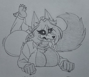 anthro barefoot big_breasts big_butt bone breasts butt butt_jiggle claws clothing collar fangs feet female finger_claws hair jiggling jumpsuit long_hair lying motion_lines on_front skull skull_head solo tail teeth toe_claws kevlar_productions scp_foundation scp-1471-a canid canine malo mammal monster spirit hi_res sketch traditional_media_(artwork)