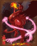 after_transformation big_breasts big_butt bodily_fluids breasts breath_powers butt colored_lactation demonic demonic_wings elemental_manipulation female fire fire_breathing fire_manipulation hair high_heeled_feet horn huge_breasts implied_transformation lactating nipples nude nude_female pink_lactation red_body red_hair red_nipples red_skin solo spade_tail tail transformation unusual_bodily_fluids unusual_lactation vigor wings shiftymcgearjam 2k_games bioshock bioshock_infinite elizabeth_(bioshock_infinite) demon 4:5 hi_res