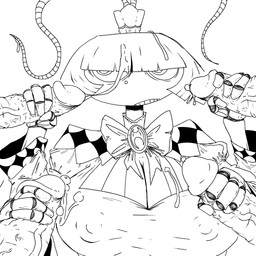 4_arms annoyed antennae_(anatomy) anthro big_breasts bodily_fluids breasts cleavage clothed clothing crown cum cum_on_face female genital_fluids genitals group handjob headgear male male/female multi_arm multi_limb nipple_outline penile penis ribbons sex 4chan_anon unknown_artist versus_(manga) roya_roach animal_humanoid arthropod arthropod_humanoid blattodean cockroach cockroach_humanoid human humanoid insect insect_humanoid mammal 1:1 2026 aliasing binary_drawing black_and_white digital_drawing_(artwork) digital_media_(artwork) hi_res line_art monochrome