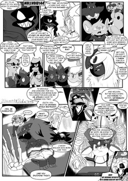 9_panel_comic ambiguous_gender angry answer anthro biped black_nose black_text bodily_fluids bone butt chest_spike clenched_teeth closed_smile clothed clothing cross-popping_vein dialogue ellipsis exclamation_point eyebrows eyelashes eyes_closed eyewear female feral forehead_gem fur gem glasses group hair half-closed_eyes heart_symbol mouth_closed narrowed_eyes neck_tuft open_mouth open_smile pupils question question_mark questions_and_answers sharp_teeth skeleton smile speech_bubble spikes spikes_(anatomy) standing talking_to_another tears teeth text text_box tongue tongue_out tuft white_pupils white_sclera heavenlyproductions nintendo pokemon absol animated_skeleton dewott espurr gallade generation_2_pokemon generation_3_pokemon generation_4_pokemon generation_5_pokemon generation_6_pokemon generation_8_pokemon hisuian_form hisuian_zorua humanoid lucario pokemon_(species) pumpkaboo regional_form_(pokemon) riolu shinx teddiursa undead weavile zoroark zorua 2025 absurd_res comic english_text hi_res monochrome