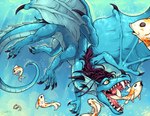 ambiguous_gender blue_body feral hair mane mane_hair open_mouth sea solo swimming tail underwater water shad_noise mythology veladynee_(character) aquatic_dragon dragon fish marine mythological_creature mythological_scalie scalie nonbinary_(lore)