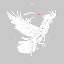 4_toes animal_genitalia feathered_wings feathers feet feral fur genitals male sheath solo toes white_body white_feathers white_fur wings volinfer canid canine canis mammal wolf 1:1 2015 digital_media_(artwork) hi_res