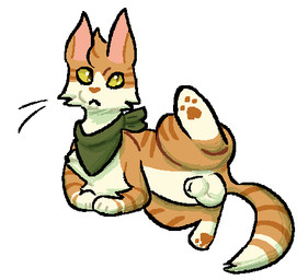 3_toes animal_genitalia balls brown_pawpads countershading feet feral fully_sheathed fur genitals green_kerchief green_neckerchief head_tuft kerchief lying_on_ground male male_feral markings monotone_background multicolored_body multicolored_fur neckerchief neckwear on_ground orange_body orange_fur pawpads pink_inner_ear raised_leg sheath simple_background solo striped_body striped_fur striped_markings striped_tail stripes tail tail_markings toes tuft two_tone_body two_tone_fur whiskers white_background white_body white_fur y_sheath_opening yellow_eyes paddedpurr domestic_cat felid feline felis mammal 2025 colored digital_drawing_(artwork) digital_media_(artwork) low_res