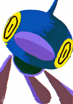 ambiguous_gender big_eyes close-up distortion floating_limbs foreshortening glitch horn looking_at_viewer simple_background solo tail white_background yellow_eyes geta_(artist) nintendo pokemon digital_creature generation_4_pokemon glitch_creature pokemon_(species) porygon-z 2024