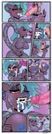 8_panel_comic anthro areola barbell_piercing bathroom black_body black_fur blue_areola blue_nipples bodily_fluids breasts breath cheek_tuft cum cum_on_breasts cum_on_face erection eyes_closed facial_piercing facial_tuft fangs fellatio female flaccid foreskin frenum_piercing fur genital_fluids genital_piercing genitals glory_hole green_hair green_spots hair half-closed_eyes humanoid_genitalia humanoid_penis licking licking_lips markings multicolored_body multicolored_fur narrowed_eyes nipple_barbell nipple_piercing nipples nose_piercing nose_ring nude one_eye_closed open_mouth open_smile oral oral_penetration penetration penile penis penis_piercing piercing public_restroom restroom_stall ring_piercing sex smile solo_focus spots spotted_body spotted_fur spotted_markings sweat sweatdrop tally_marks teeth tongue tongue_out tuft two_tone_body two_tone_fur sparkibarki riley_(rileyblackcat) ambiguous_species felid leopard mammal pantherine hi_res