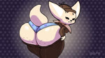 16:9 2d_animation aggretsuko animated anthro ass_too_fat beady_eyes bent_over big_butt blue_clothing blue_panties blue_underwear blush bottomwear bouncing_butt breasts butt butt_focus butt_jiggle canid canine cellulite clenched_teeth clothed clothing costume detective detective_fenneko detective_hat dressing embarrassed female fennec_fox fenneko fox frame_by_frame heart_clothing heart_panties heart_pattern heart_pattern_panties heart_pattern_underwear heart_symbol heart_underwear huge_butt jiggling looking_back loop mammal no_sound panties pants partially_clothed parumpi pattern_bottomwear pattern_clothing pattern_panties pattern_underwear pulling_up_pants sanrio sherlock_holmes short_playtime solo standing teeth thick_thighs tight_bottomwear tight_clothing tight_pants true_fox undersized_clothing underwear webm wide_hips widescreen