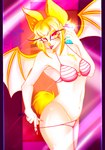 alternative_fashion anthro beach bikini bikini_thong clothing female fitting_room gesture gyaru j-fashion mirror_selfie public selfie solo suggestive suggestive_gesture swimwear two-piece_swimsuit r4dical_trickster bat mammal hi_res