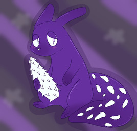 3_fingers 3_toes animal_genitalia animal_penis blush blush_lines bodily_fluids ears_back embarrassed feet feral fingers genital_fluids genitals hole_(anatomy) hyper looking_at_viewer male markings penis pivoted_ears precum purple_body slit_penis solo spiked_penis spikes spikes_(anatomy) tail toes white_eyes white_penis pawzirella rain_world videocult spearmaster_(rain_world) slugcat low_res