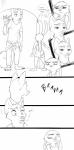 2016 absurd_res angry anthro black_and_white canid canine claws clothed clothing comic dialogue digital_media_(artwork) disney english_text fan_character female fox fur hair hi_res inter_schminter jill_hopps judy_hopps lagomorph leporid male mammal monochrome nick_wilde open_mouth paws rabbit red_fox simple_background size_difference speech_bubble spintherella standing text true_fox white_background zootopia