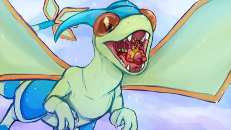 anthro blue_body blue_eyes bodily_fluids detailed_mouth duo fangs green_body green_tongue green_wings head_spikes in_mouth male membrane_(anatomy) membranous_wings micro mouth_shot multicolored_body nude open_mouth oral_vore partially_inside red_body red_tongue saliva saliva_string simple_background spiked_tail spikes spikes_(anatomy) tail teeth tongue unsigned vore wings yellow_body acidic mythology nintendo pokemon dragon flygon generation_3_pokemon mythological_creature mythological_scalie pokemon_(species) scalie shiny_pokemon 16:9 widescreen