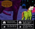 animal_genitalia animal_penis animal_vulva anthro_to_feral anus balls black_sky blush blush_stickers bodily_fluids brick_wall costume_transformation crenelations dark_fountain darkened_vulva dialogue dialogue_box dripping duo eating_grass equine_genitalia equine_penis equine_vulva erection eyewear eyewear_only faceless_character faceless_male female fence feral flared_penis floppy_ears freckles ftm_transformation fur gender_transformation genital_fluids genitals glasses glasses_only green_body green_eyewear green_fur green_glasses horn imminent_sex looking_at_another looking_back lop_ears male mane medial_ring mtf_transformation muscular muscular_male name_in_dialogue nude orange_mane orange_tail outside partial_transformation penis pink_horn plant precum precum_drip purple_body purple_fur purple_grass ralsei_horse red_leaves sign sky snout species_transformation star starry_sky sweat sweatdrop tail talking_to_another text transformation tree wall_(structure) wearing_glasses white_head wood wood_sign anonymous_artist holemann deltarune undertale_(series) ralsei susie_(deltarune) bovid caprine darkner equid equine goat horse lightner mammal reptile scalie english_text hi_res