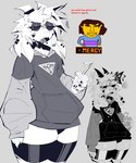 2024 absolute_territory anthro asriel_dreemurr beverage biped black_sclera bottomless bovid caprine choker chudjak clothed clothing cross-popping_vein digital_media_(artwork) ear_piercing ear_ring english_text femboy frisk_(undertale) goat greyscale hi_res hoodie jewelry male mammal meme monochrome monotone_background narrowed_eyes necklace open_mouth oversized_clothing oversized_hoodie oversized_topwear piercing ring_piercing solo text thick_thighs topwear undertale undertale_(series) wide_hips xexeezy