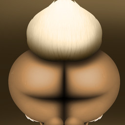 ambiguous_gender big_butt butt butt_shot corruption feral huge_butt hyper hyper_butt solo allbadbadgers conditional_dnp nintendo pokemon eevee generation_1_pokemon pokemon_(species) 1:1 absurd_res hi_res