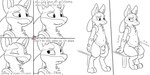 animal_genitalia anthro balls blush dialogue fur genitals male nude open_mouth penis penis_tip sheath simple_background sitting smile solo text whyvern nintendo pokemon canid canine generation_4_pokemon lucario mammal pokemon_(species) absurd_res comic digital_media_(artwork) english_text hi_res monochrome sketch