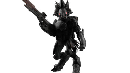 3_fingers 3_toes ambiguous_gender anthro arm_feathers arm_tuft assault_rifle black_body black_feathers claws clothing digitigrade face_covered feather_hair feathered_crest feathers feet fingers footwear furgonomic_footwear furgonomics glowing glowing_eyes grey_body grey_scales gun handgun head_crest holding_assault_rifle holding_gun holding_object holding_ranged_weapon holding_rifle holding_weapon looking_at_viewer odst pistol pseudo_hair ranged_weapon red_eyes rifle scales scuted_hands scutes sharp_teeth simple_background solo standing tail tail_feathers teeth toe_claws toeless_footwear toes tuft unsc weapon white_background silent_sfm halo_(series) microsoft xbox_game_studios alien avian kig-yar scalie t'vaoan 16:9 3d_(artwork) colored digital_media_(artwork) hi_res source_filmmaker_(artwork) widescreen