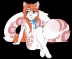 2020 accelo accelo_(character) alpha_channel anthro blue_eyes digital_media_(artwork) eyebrows eyelashes felid femboy fur hair leopard male mammal markings orange_hair pantherine simple_background solo spots spotted_body spotted_fur transparent_background white_body white_fur