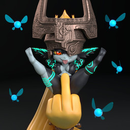 areola armor black_areola black_background black_body black_nipples blue_markings breasts clothing convenient_censorship eyelashes feet female female_humanoid front_view fused_shadow gesture ghs gradient_background grey_background grey_body hair hand_gesture hands_behind_head headgear headwear helmet humanoid_pointy_ears long_hair looking_at_viewer markings middle_finger navel nipples nude one_eye_obstructed orange_hair pointy_ears ponytail prehensile_hair red_eyes shortstack shortstack_female simple_background small_breasts smile snaggle_tooth solo spread_legs spreading thick_thighs tongue tongue_out wide_hips yellow_eyes general_buta nintendo the_legend_of_zelda twilight_princess midna humanoid imp twili 1:1 3d_(artwork) digital_media_(artwork)
