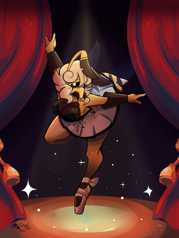 anthro ballerina ballet circus dancing female queen royalty solo ghostar656 arthropod bee hymenopteran insect absurd_res hi_res