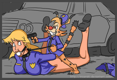 anthro anthro_penetrating anthro_penetrating_human ball_gag bestiality big_breasts biped blonde_hair bottomless breasts clothed clothing collar dominant dominant_male duo female female_on_anthro female_penetrated feral forced from_behind_position gag gagged grin gun hair holding_leash holding_object human_on_anthro human_penetrated interspecies leash leash_pull male male/female male_on_human male_penetrating male_penetrating_female penetration police police_uniform ranged_weapon rape red_eyes sex smile submissive submissive_female text uniform weapon vylfgor bonkers_(series) disney bonkers_d._bobcat miranda_wright felid feline human lynx mammal comic_sans url