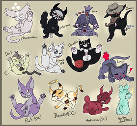 anal anal_beads anal_beads_in_ass anal_penetration animal_genitalia ass_up big_ears black_body black_fur blush blush_lines bodily_fluids bone bone_dildo border dice dildo dildo_insertion drooling erection female feral floppy_ears fur genitals group gun halo herm humanoid_genitalia humanoid_genitalia_on_feral humanoid_vulva humanoid_vulva_on_feral intersex lying male maleherm object_in_ass on_back pawpads paws penetration penis pose presenting raised_leg raised_tail ranged_weapon saliva sex_toy sex_toy_in_ass sex_toy_insertion short_tail simple_background sitting tail text tongue tongue_out vulva weapon yellow_border tm32 mewgenics alice_(mewgenics) dack_(mewgenics) fan_character gambit_(mewgenics) lucy_(mewgenics) marshmallow_(mewgenics) morana_(mewgenics) stacy_(mewgenics) zodiac_(mewgenics) domestic_cat felid feline felis mammal absurd_res english_text hi_res