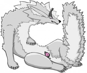 animal_genitalia animal_vulva bodily_fluids canine_genitalia canine_vulva female feral fur gaping gaping_vagina genital_fluids genitals grey_body grey_fur horn long_body long_tail looking_at_viewer sitting solo tail tail_anus vaginal_fluids vulva white_body white_fur m222 mythology dragon furred_dragon furred_scalie mythological_creature mythological_scalie scalie hi_res
