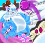 4_arms 6_horns anthro belly blue_body brown_horn eye_contact feet feral foot_fetish foot_focus hindpaw horn imminent_vore kobaltkai looking_at_another magic male male/male mane multi_arm multi_horn multi_limb paws pink_paws possession snow solo surprised tentacles white_belly white_mane white_paws badgefox league_of_legends riot_games tencent vel'koz_(lol) willump_(lol) alien felid lion mammal pantherine symbiote unknown_species yeti hi_res