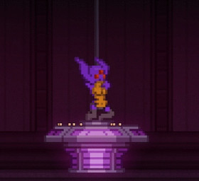 animated_gif boots bounce bouncing_breasts breasts clothed clothing dancing female footwear hands_above_head kneeling media_accurate multi_eye pole pole_dancing red_eyes shoes simple_background solo stripper stripper_pole thong topless underwear standing_tough chucklefish starbound alien amphibian aquatic fish humanoid hylotl 2016 animated digital_media_(artwork) low_res pixel_(artwork) pixel_animation short_playtime